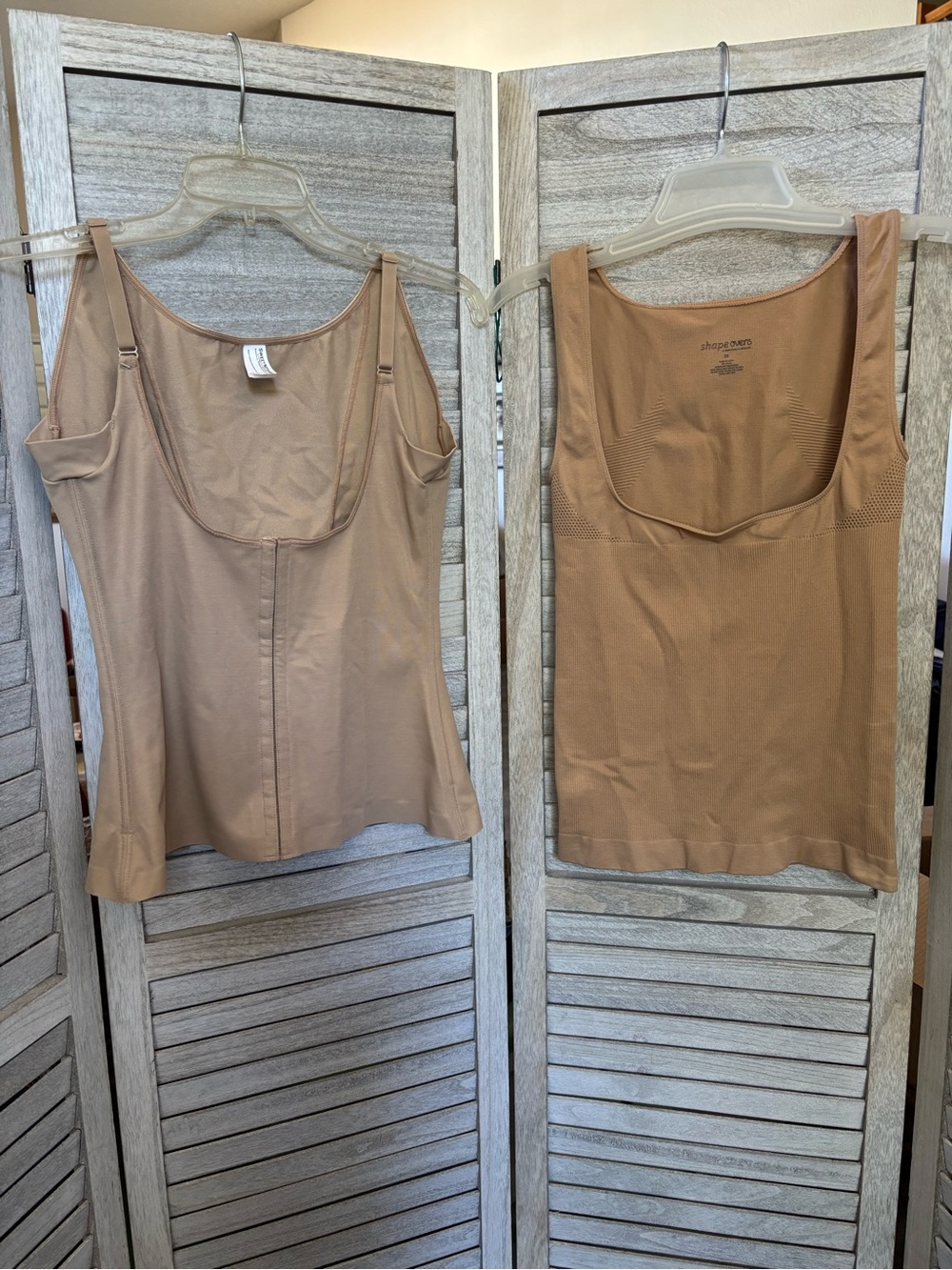 SET OF 2 Women’s SZ2X Shapewear OpenBust Cami for smoothing/waistline/back/tummy